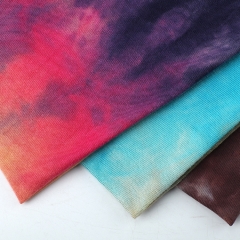 MCCY0032-9 180gsm Rayon Spandex Tie-Dyed Fabirc