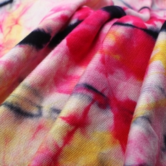 MCCY0032-10 180gsm Rayon Spandex Tie-Dyed Fabirc